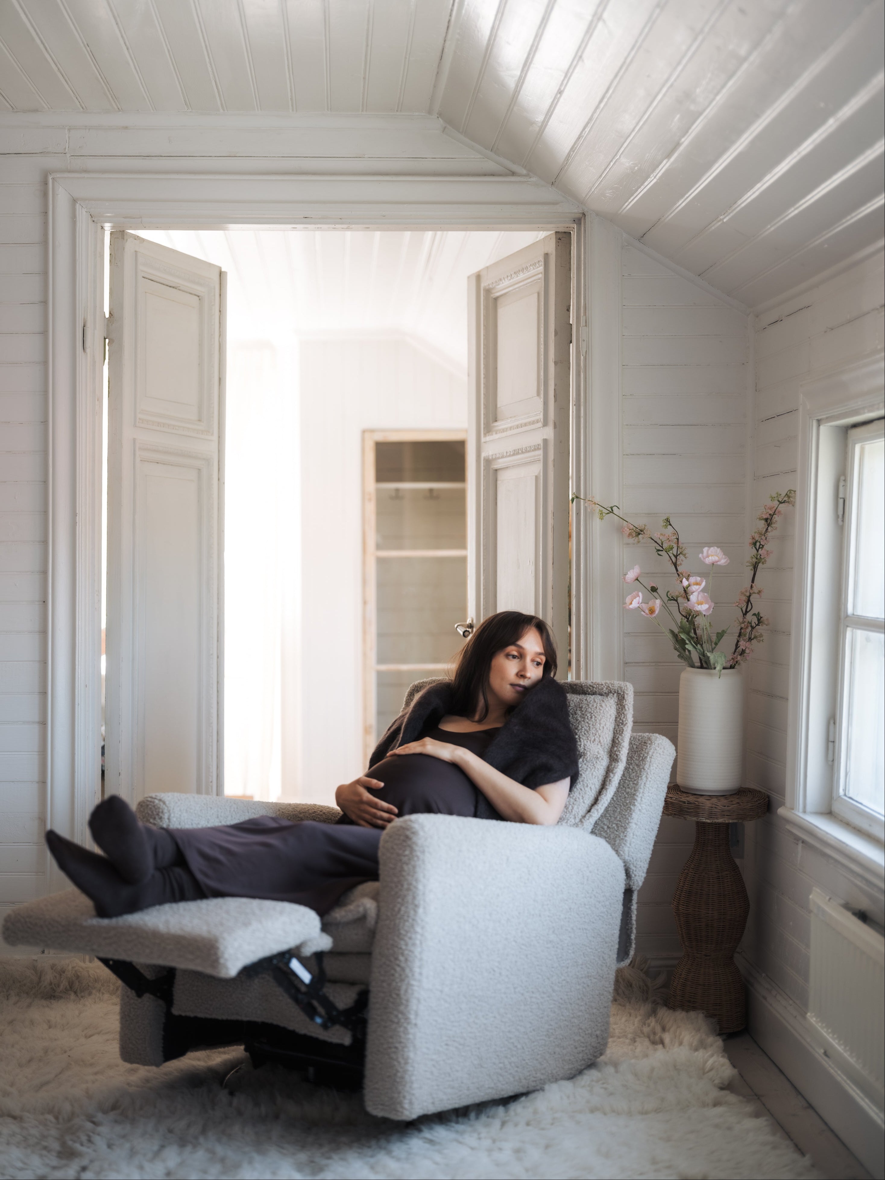 Mamine Justerbar Amningsfåtölj - Soft Taupe